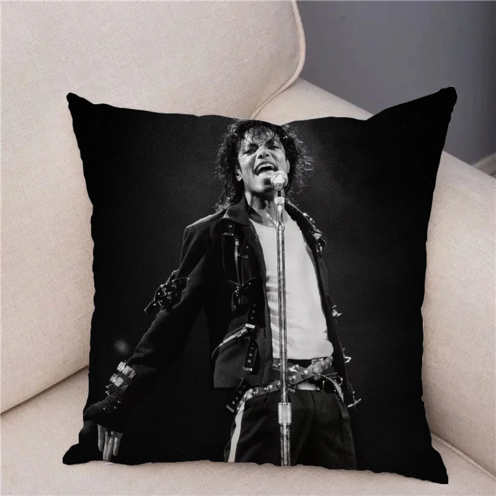 Michael Jackson Couch Pillows for Bedroom Bed Cushion Car Sofa Cushions Covers Home Decoration Accessories Short Plush Cover