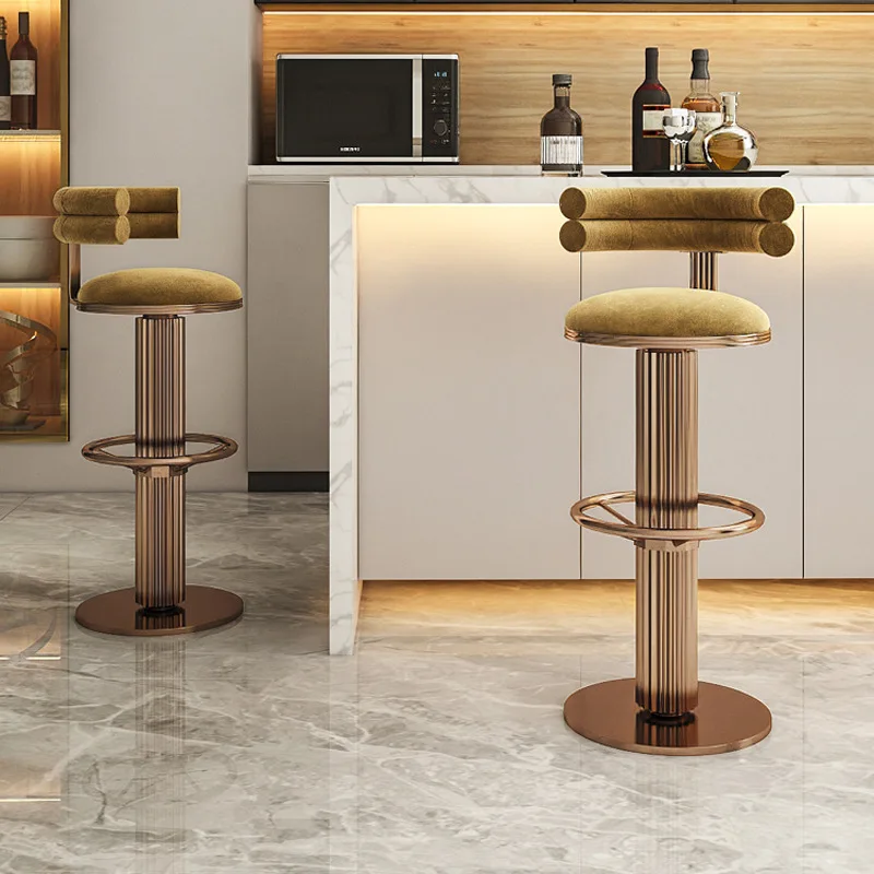 Custom, Commercial custom luxury metal counter bar tool chair tall night club bar stools China chairs for kitchen club bar chair