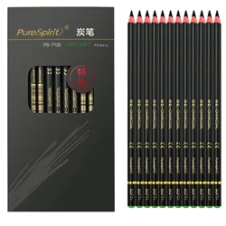 Stationery Art Drawing Pencil Set Soft Medium Hard Charcoal Pen 2B 4B 6B 8B 10B 12B 14B Charcoal Sketch Pencil Supplies School
