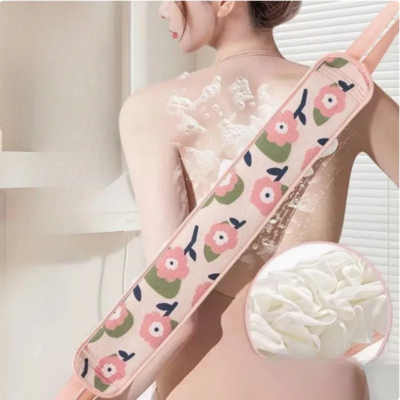 2in1 Shower Exfoliating Back Scrubber 3Color Bath Belt Towel Deep Mud Clean Korean Body Washcloth Japanese Rear Scrub Pull Strap