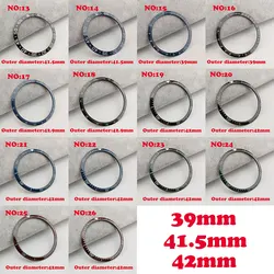 39/41.5/42mm Sloping/Flat Luminous Ceramic Bezel Insert Replacement fit TAG HEUE automatic watch nh35