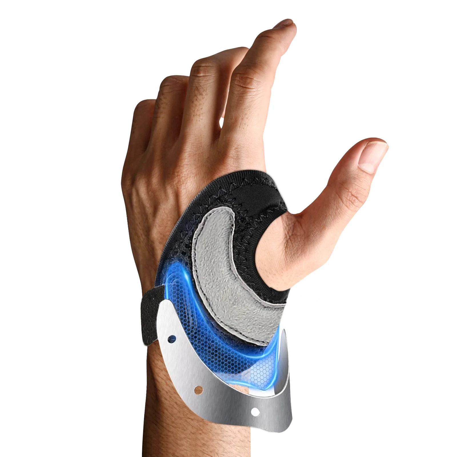 CMC Thumb Brace with Shape-memory Restriction Splint for Osteoarthritis, CMC Joint Thumb Arthritis Brace Stabilizer