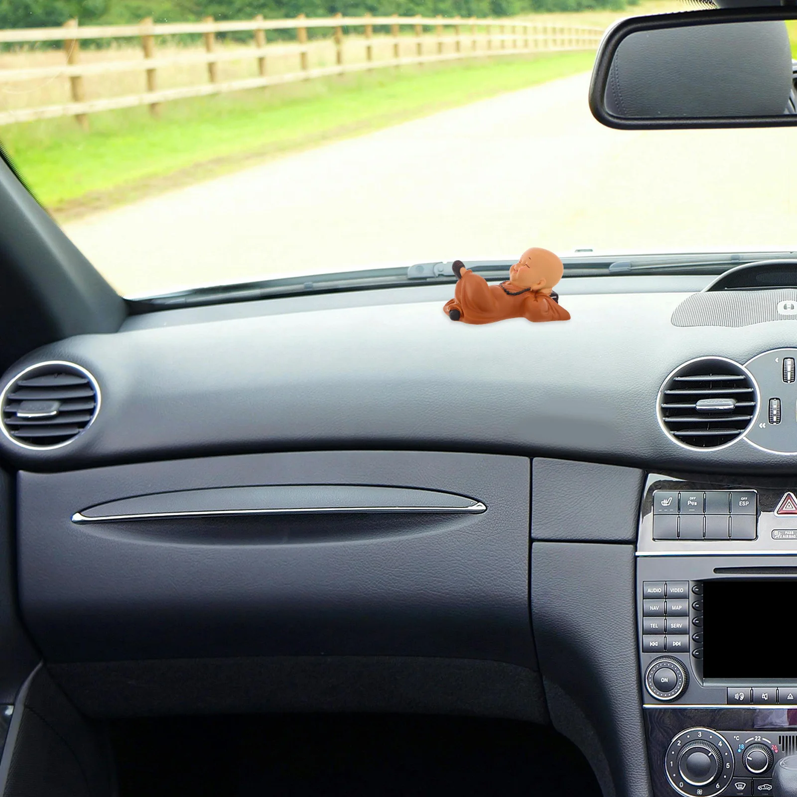 

Car Interior Resin Ornament Buddha Sculpture Dashboard Statue for Home Office Bonsai Decoration