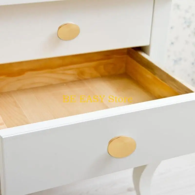 E28F Upgrades Gold Finish Cabinet Hardware 12pcs Brass Knob Set Classical Gold Tone Cabinet Knobs set for Dressers & Cabinets