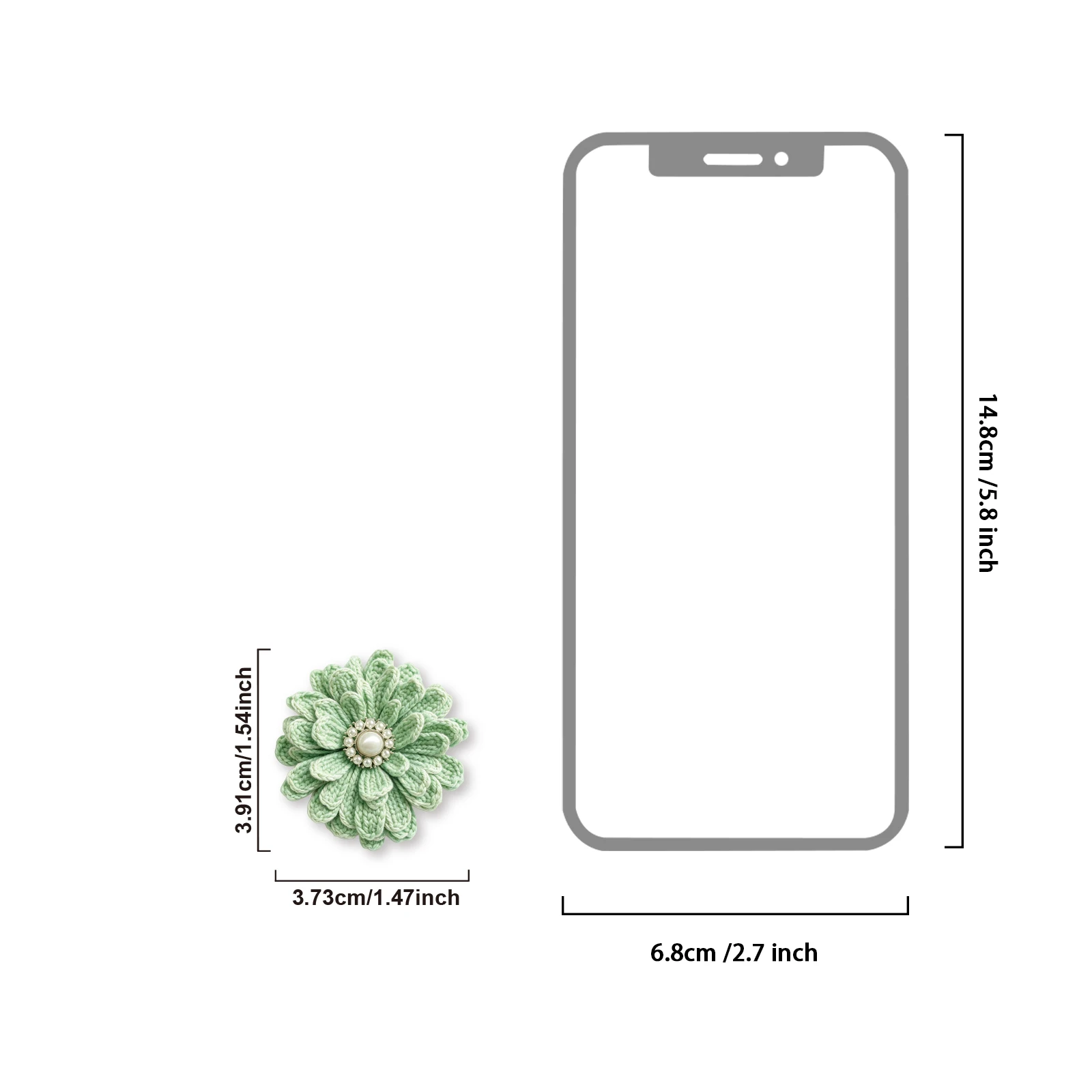 Etori Life 50Pcs Healing Series Yarn Flower Stickers Richly Layered Green Tone Floral Border Decorative Stickers for Notebooks, Suitable for Laptop, Phone Back, Handbag, Diary, Photo Album, Guitar, Sticker Book, Postcard and Envelope, Helmet and Bicycle, Scrapbooking Supplies, Gift Paper Bags, Green Lucky Aesthetics, Art Supplies, Cycling Decals, Back-To-School Season