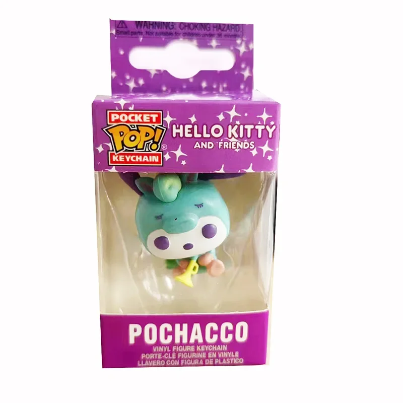 Funko Pop-llavero de My Melody Kuromi con Baku, juguete de Hello Kitty, Pochacco, Devil Kuromi, llavero Pop de bolsillo, juguetes de modelos