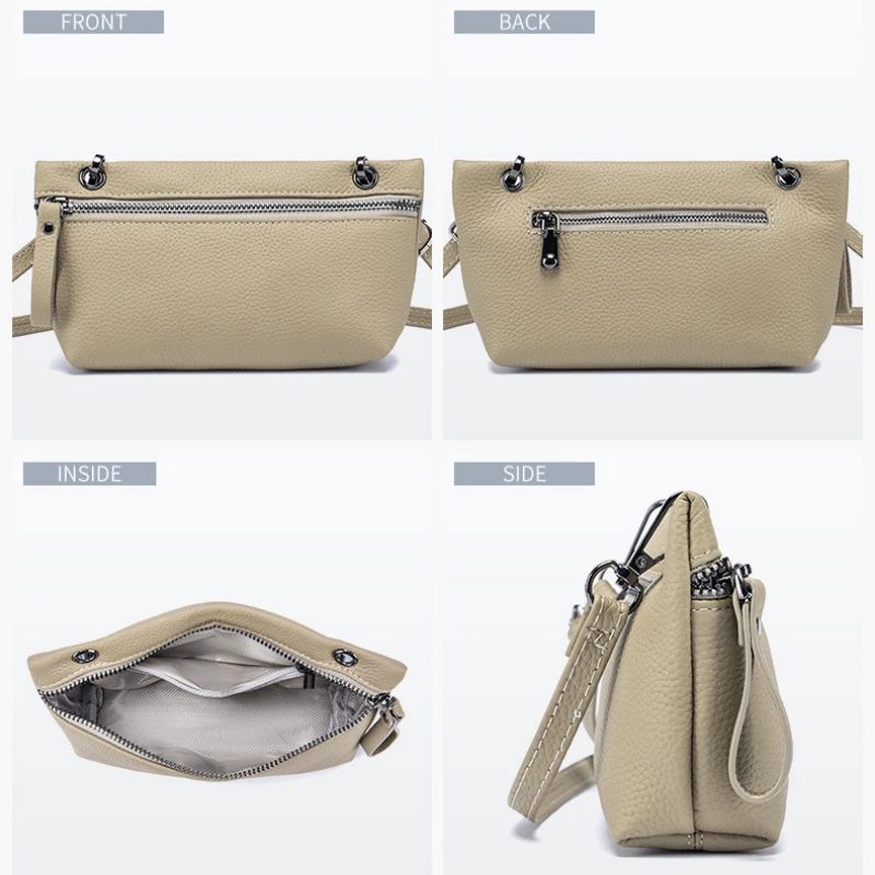 Small Crossbody Purses and Handbags Cell Phone Pouch Wallet Cowhide Underarm Bag Shoulder Bags for Women
