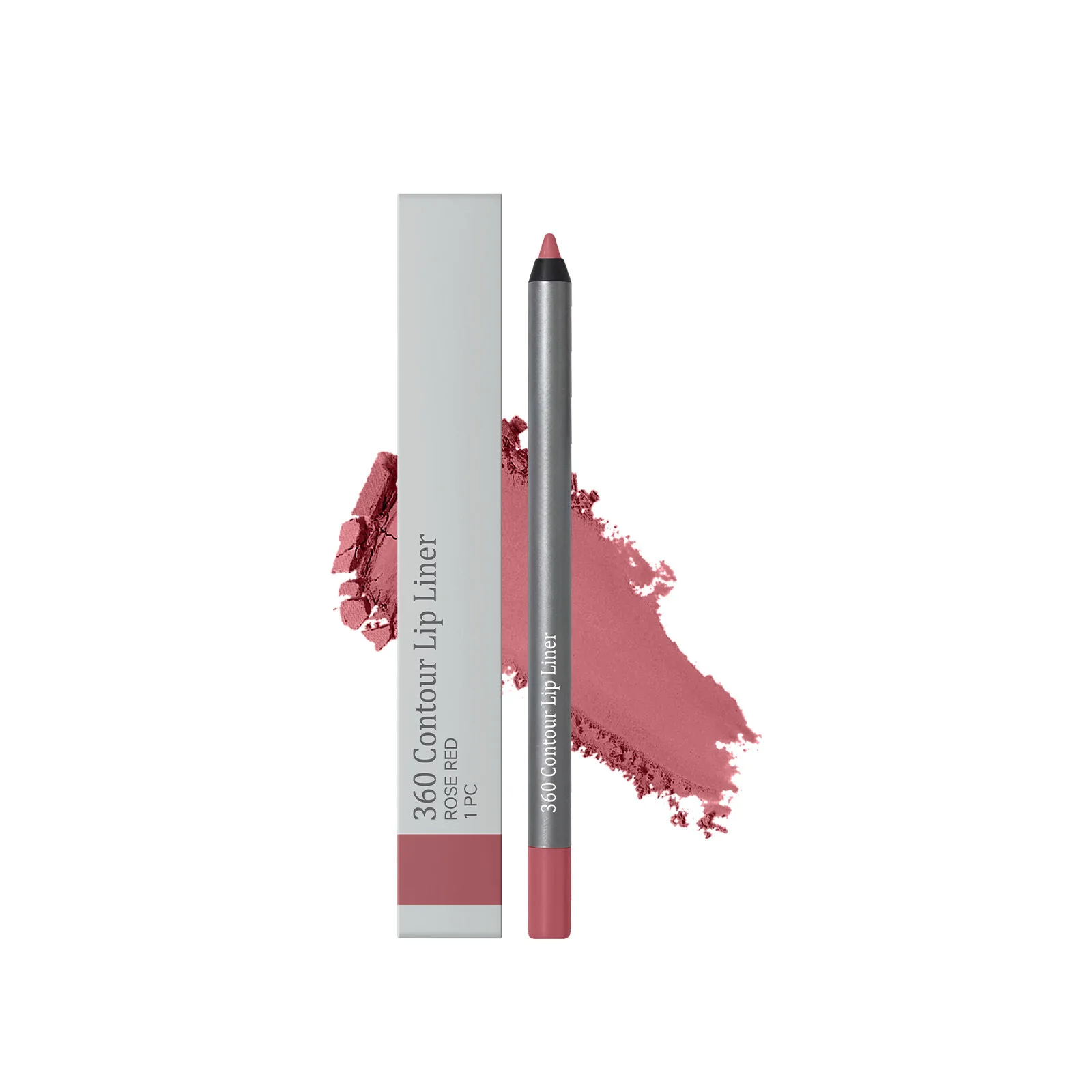 Rose Red Lip Liner Pencil with a Smooth Touch, Evenly Applies to Shape a Three-Dimensional Lip, Matte Texture for a Full Lip Loo