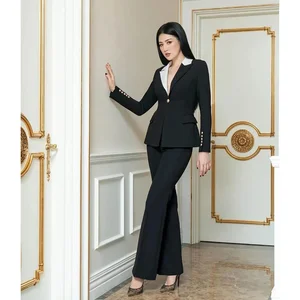 New Elegant Slim Women Pants Suits Mother Of The Bride Blazer Sets Custom Made For Lady Party Prom Wear 2 Pieces