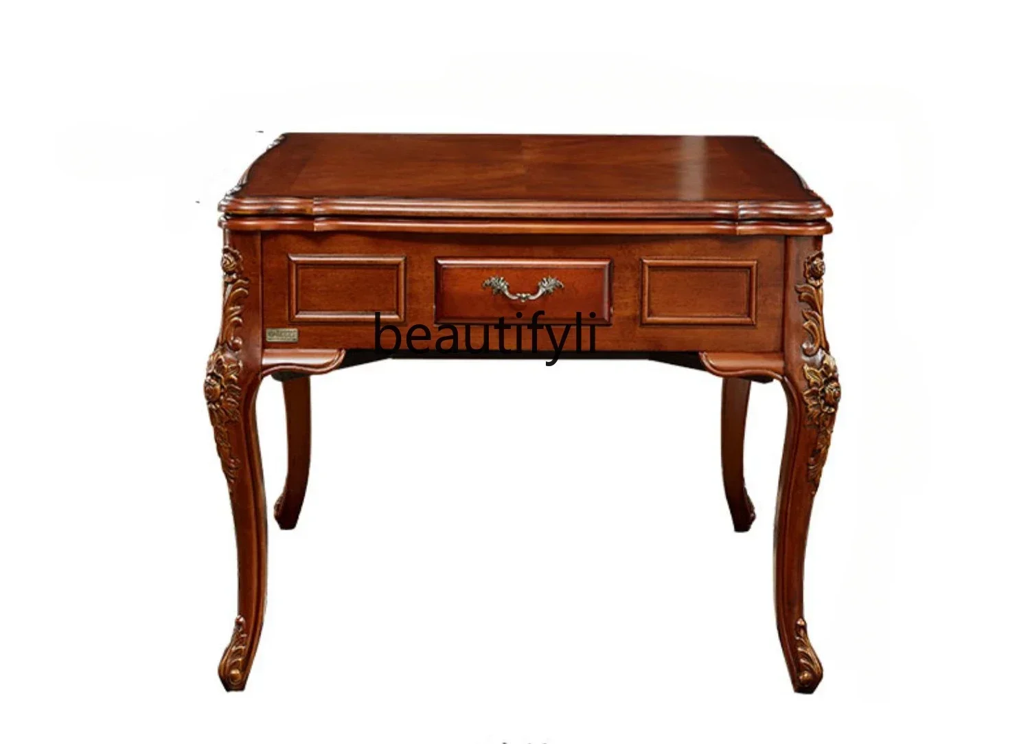 

LX49Solid wood mahjong machine, automatic dining table, dual-purpose integrated mahjong table, household bass machine hemp new m