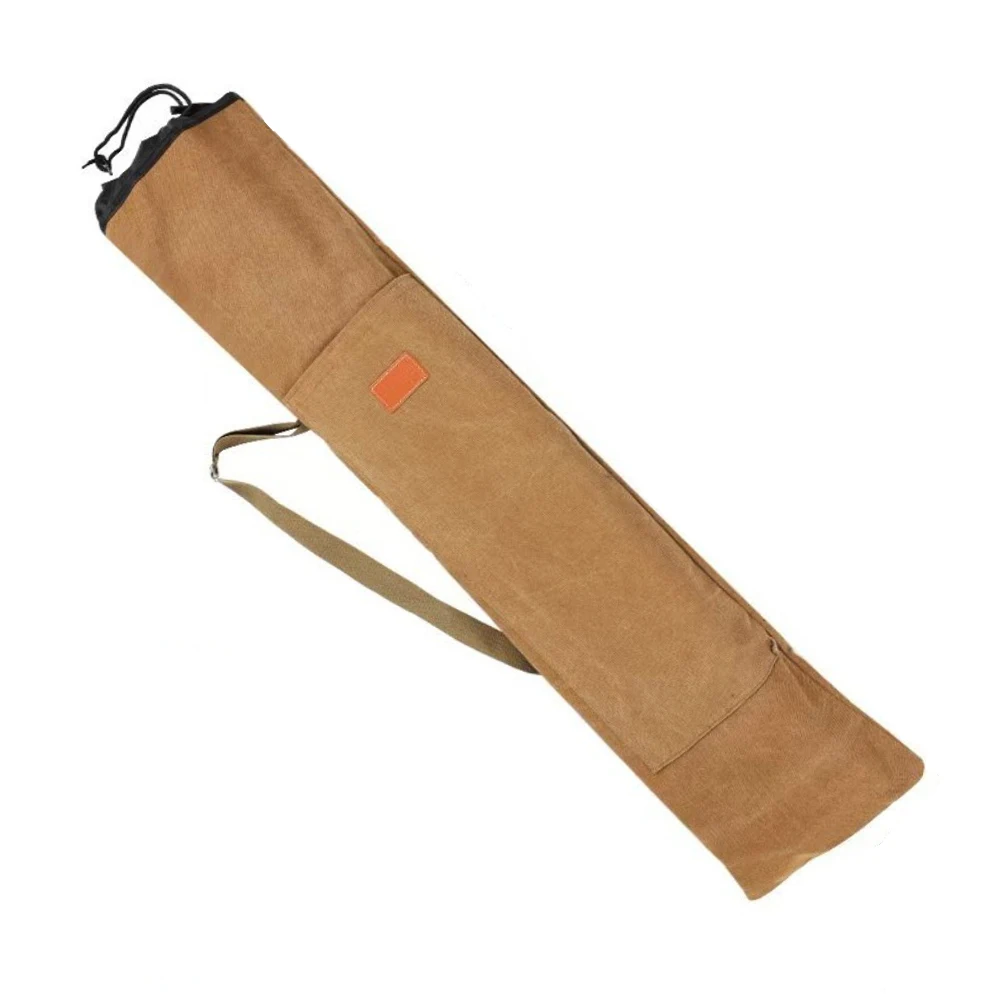 

For Durable Canvas Fishing Rod Bag Featuring Waterproof Fabric Large Capacity and Foldable Portable Design for Angling Trips