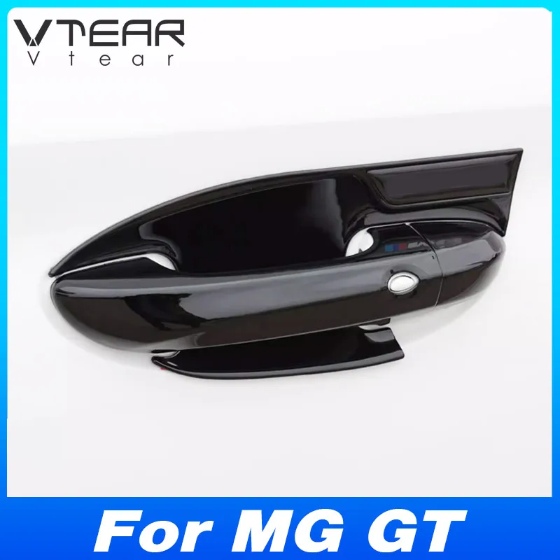 

Для MG GT 2023 2024 Защитная крышка для автомобильной дверной ручки ABS Хромированная черная наклейка для внешней отделки автомобильные аксессуары комплект для корпуса