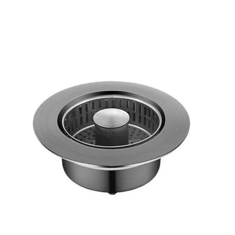 Фильтр для кухонной мойки из нержавеющей стали, пробка для утечки раковины для овощей, универсальная прыгающая сердечник для раковины для овощей посудомоечной машины