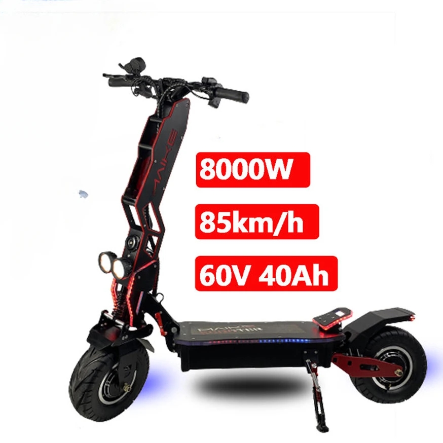 Uk Electric Scooter Kit Bicycle 3000W Motorcycle King 60V 20Ah Lithium Battery For Fastestcustom