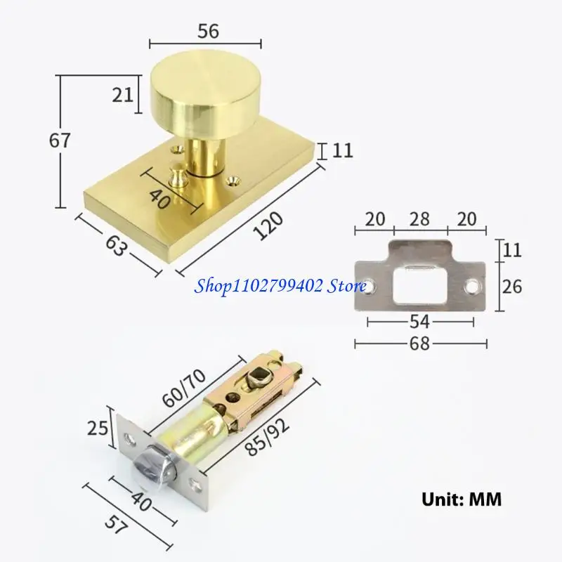 547F Matte Black Alloy Door Lockset entrada rápida da instalação fechaduras da porta
