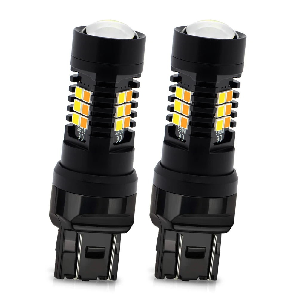 

T20 LED Signal Lamp 7443 AC/DC 10-30V Car Bulb For Tail Stop Brake Light Bulb Lamp Lighting Accessory Fit 12V 24V SUV Truck 2Pcs
