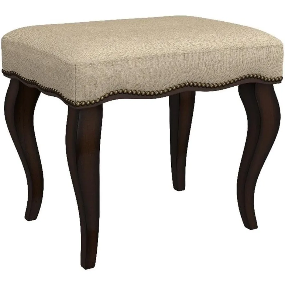 

Hamilton Wood and Upholstered Backless Vanity Stool for Makeup Room and Bathroom