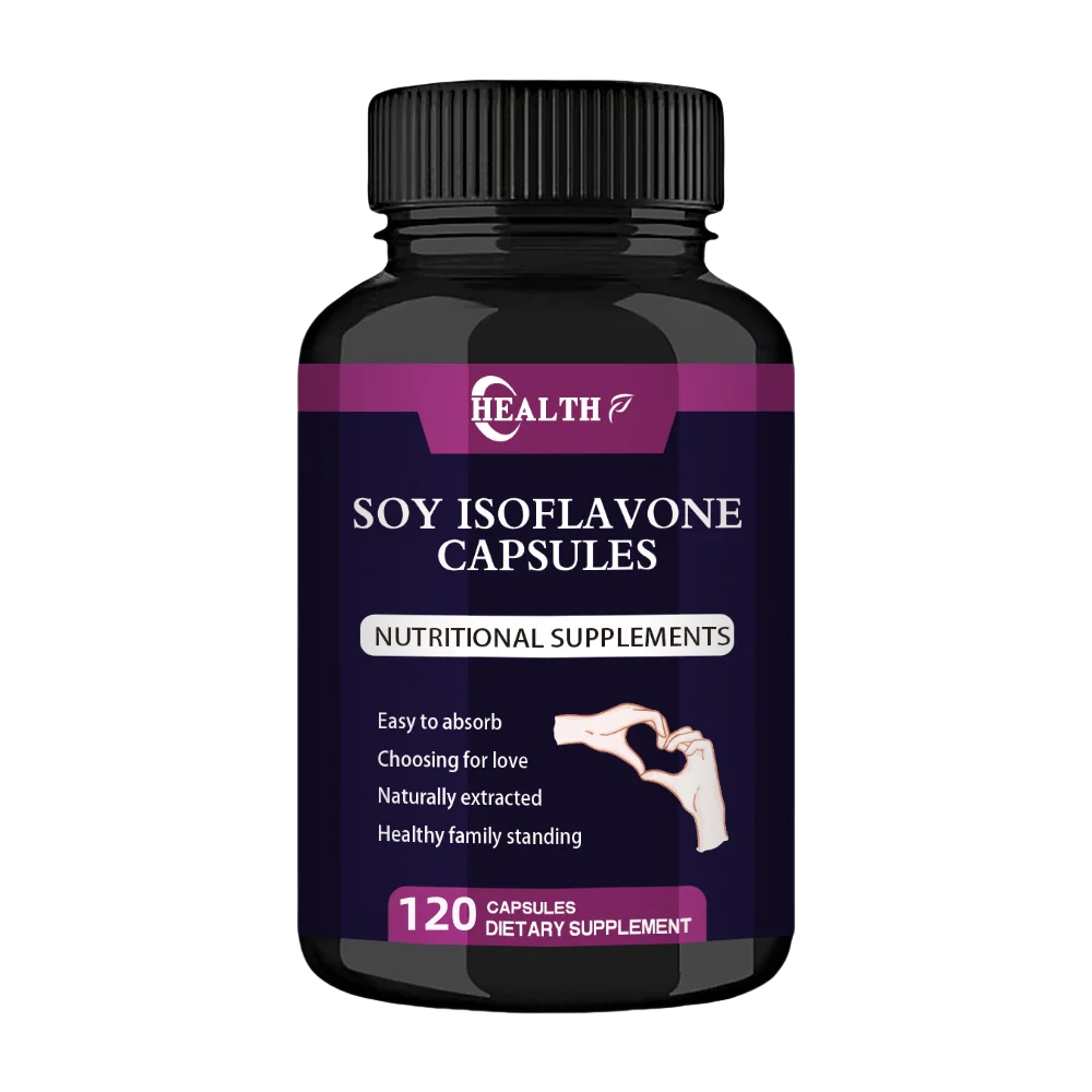 Soy isoflavones, 60mg (plant compounds specially concentrated from soybeans, such as genistein, Daidzein, and glycine)