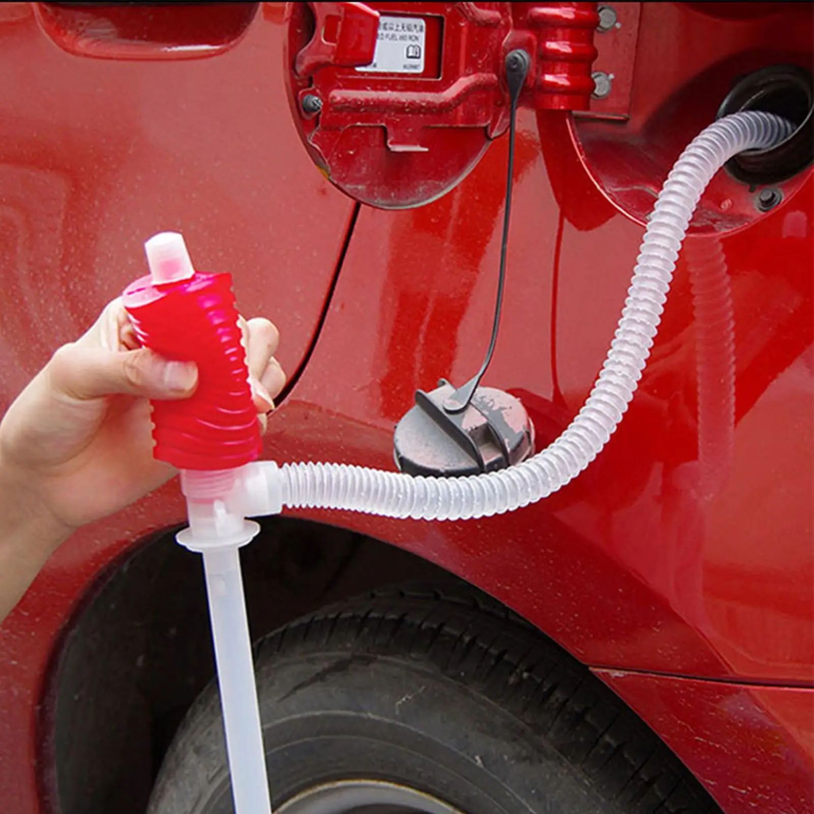 Manuelle Ölpumpe für Auto und Diesel, Öl- und Wasserabsaugpumpe, Trichter zum Ölpumpen ﻿