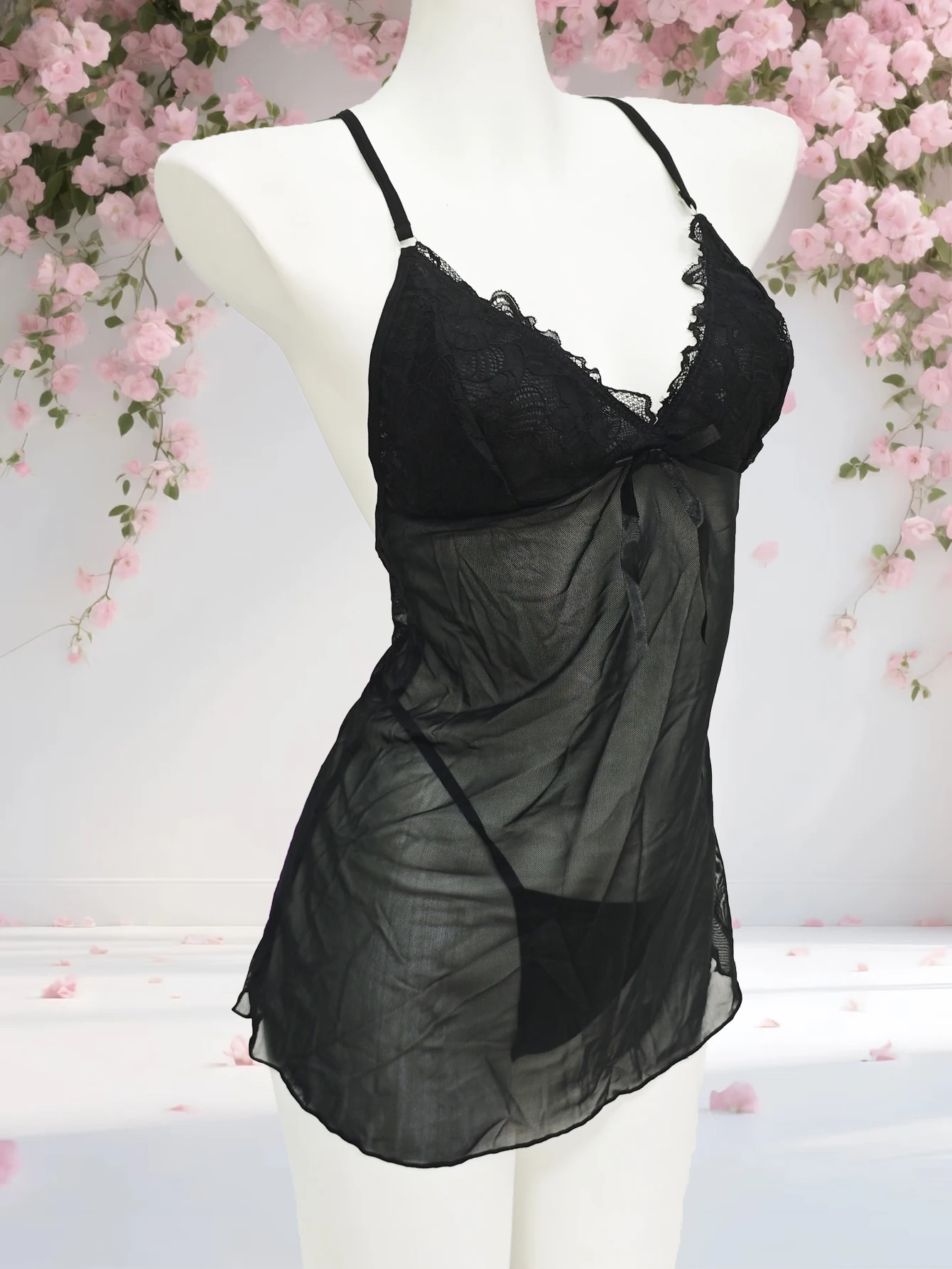 Kadın Siyah Dantel Babydoll Li - B&J Florist Supply Nyc incelemesi ve fiyatı
