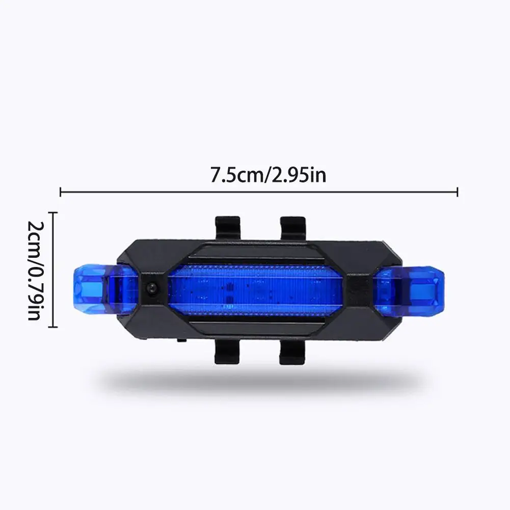 Night Cycling Tail Light Outdoor Highlight USB Charging Single Light Mountain Bike Led Warning Light Tail Bicycle Accessories