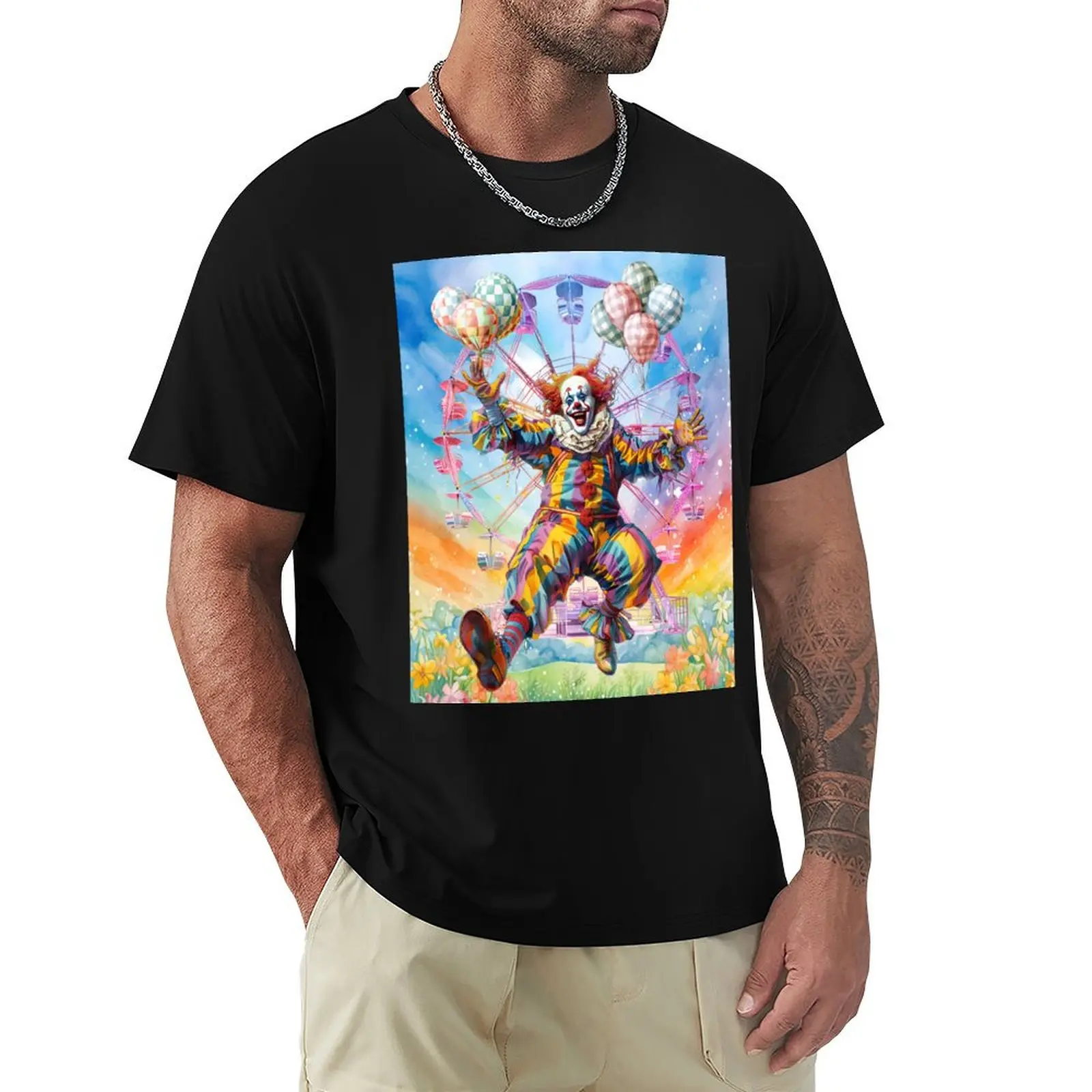 Carnival Clown Delight: Ferris Wheel Fiesta T-Shirt Thanksgiving Day Tee Top