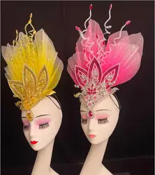 Atmospheric Classical Dance Headpieces, High-End Adult Headpieces With Rhinestones and Atmospheric Accessories