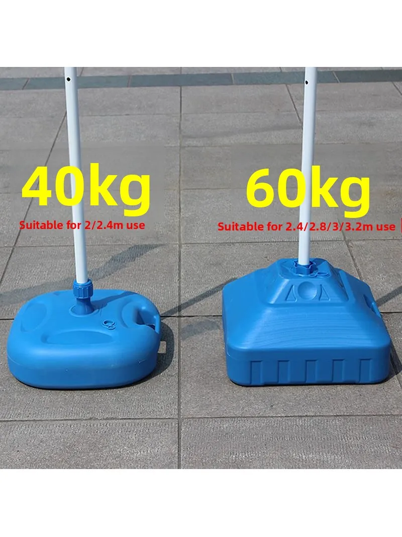 

Outdoor Sunade Umbrella Stand Water Buet Base Stall Umbrella Frame Support 24m Long Handle Manual Polyester Fabric Umbrella