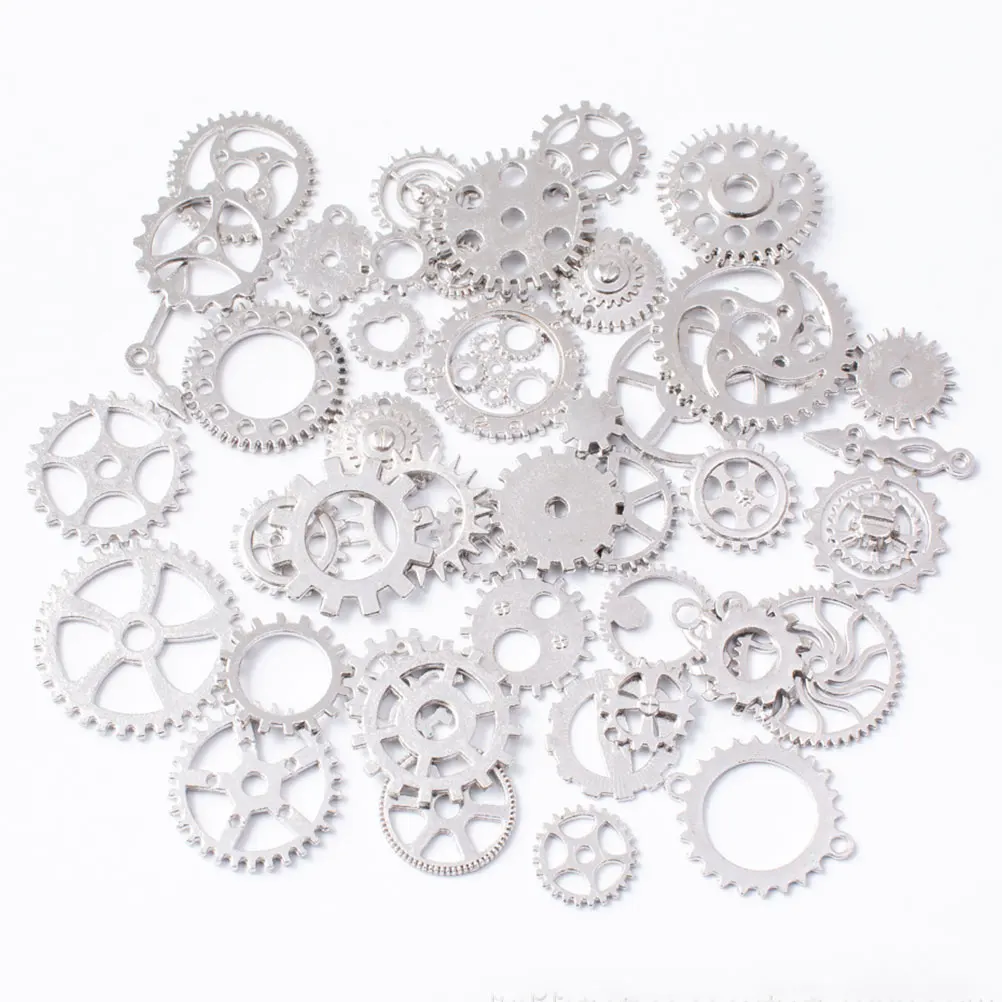 

Delicate Steampunk Gear Pendant Accessories High Quality Material DIY Jewelry Necklace Bracelet Keychain Supplies Vintage