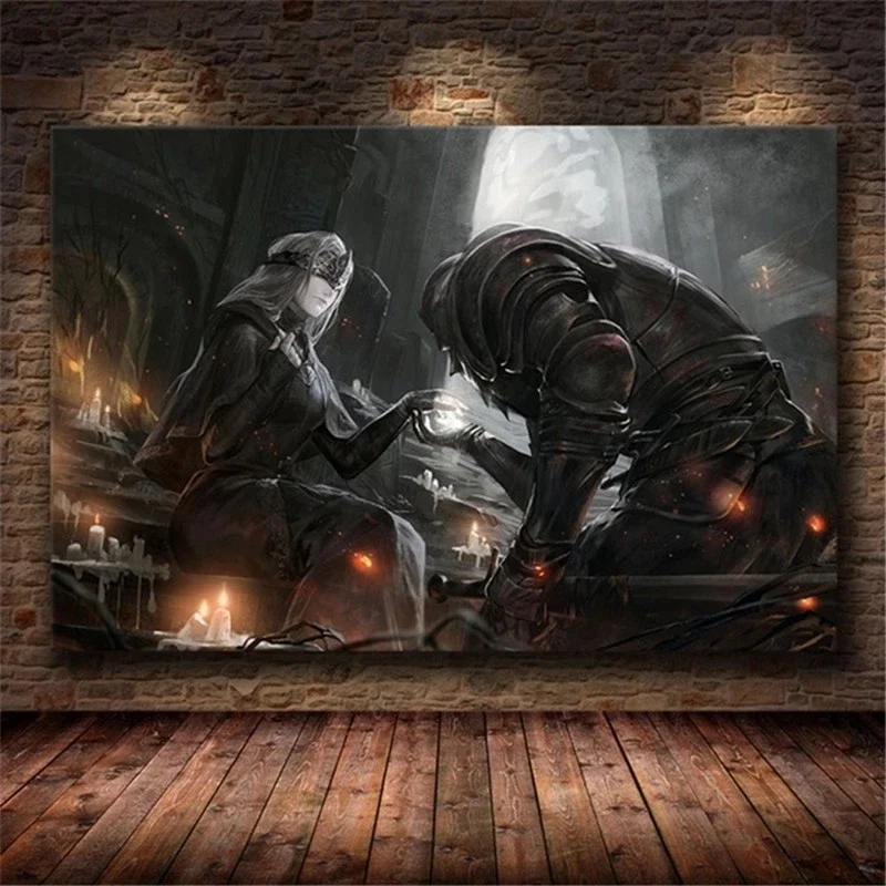 Dark Souls 3 Classic Game Poster Decorative Canvas Painting Wall Art Painting Posters and Prints Bedroom Multi Scene Suitable