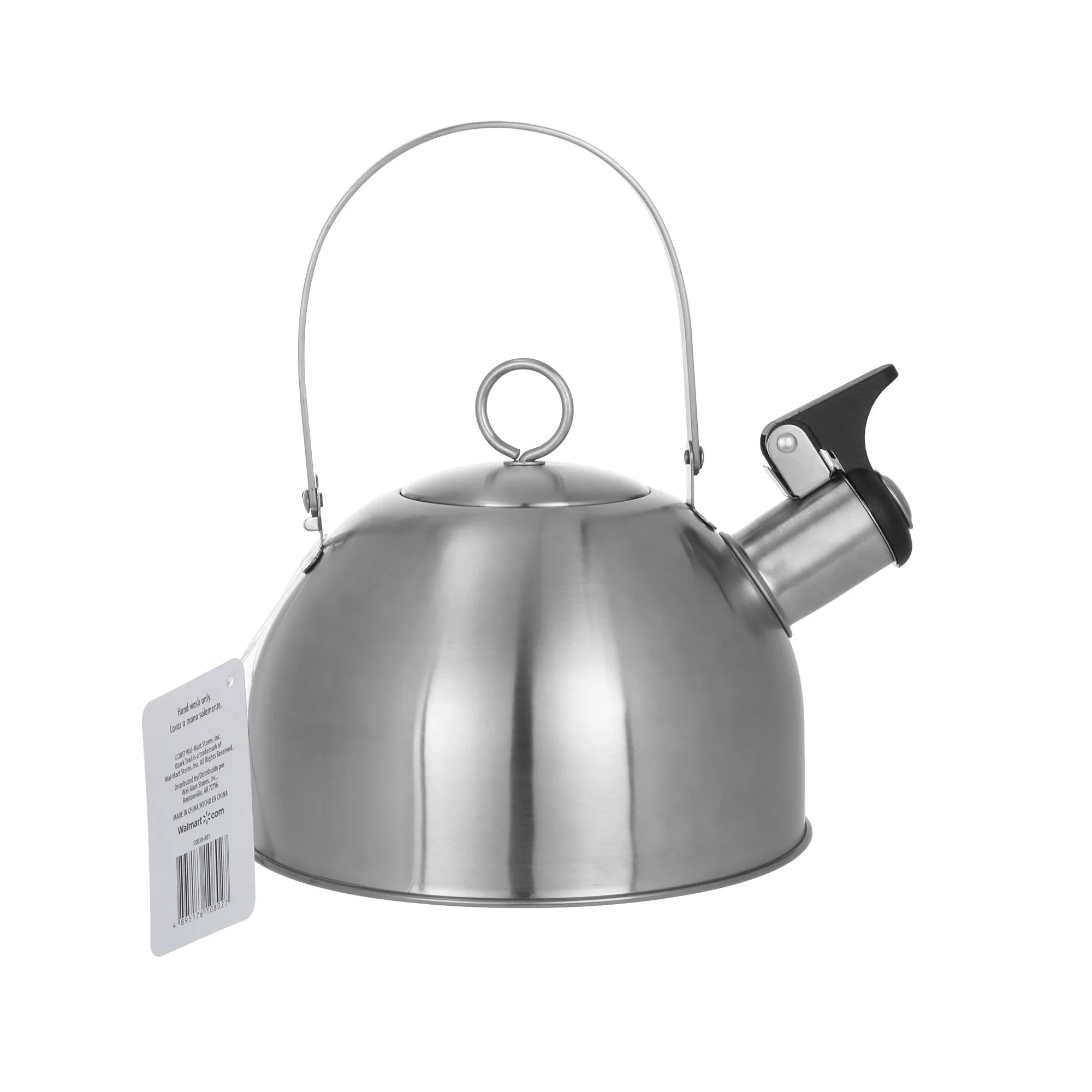 

Portable Stovetop Kettle, Stainless Steel, 6.60 x 6.60 x 5.90 inches, Hand Wash Recommended