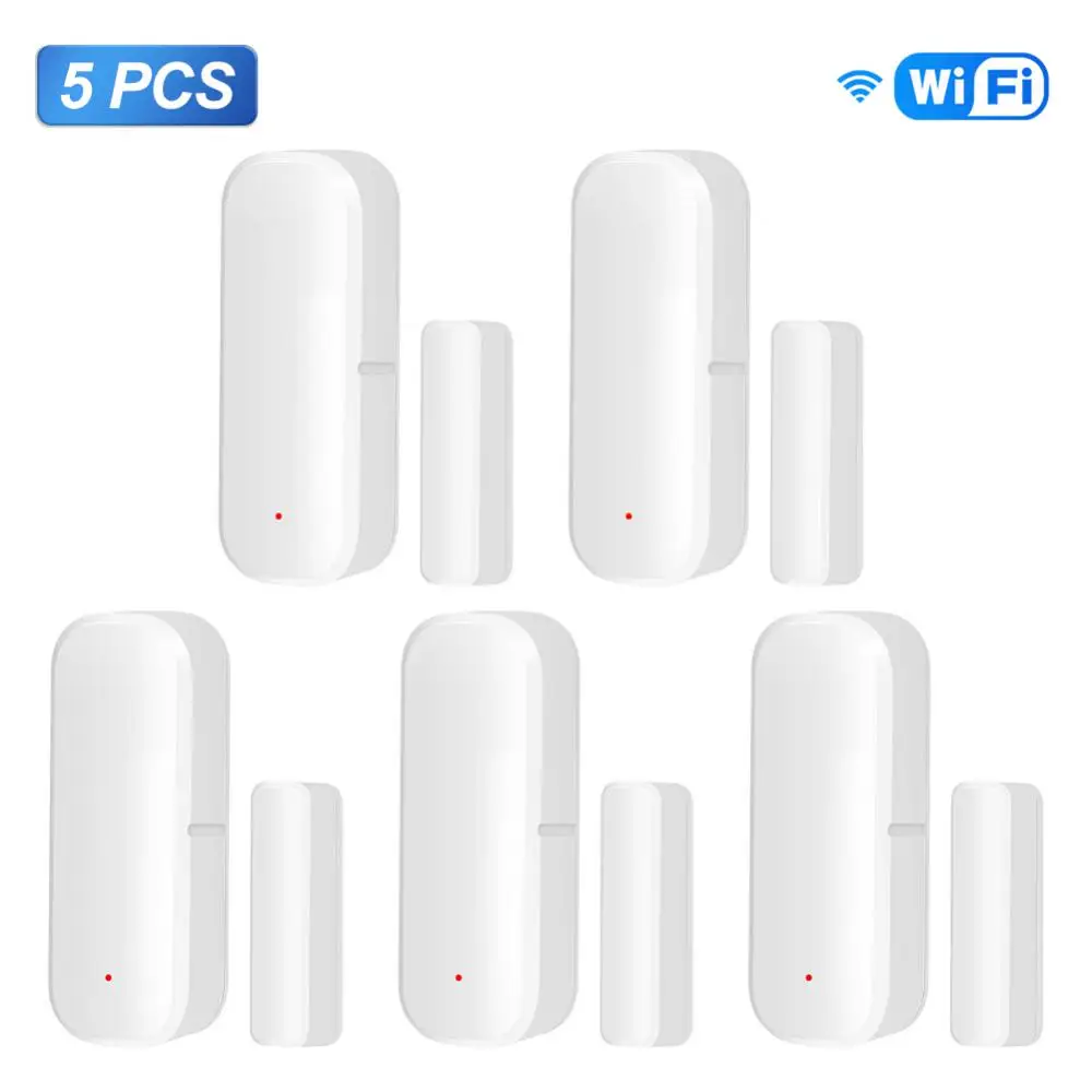 Window Sensor 2.4ghz Wifi Work With Home Alexa Wifi Door Sensor Smartlife App Tuya Smart Door Sensor Independence Alert