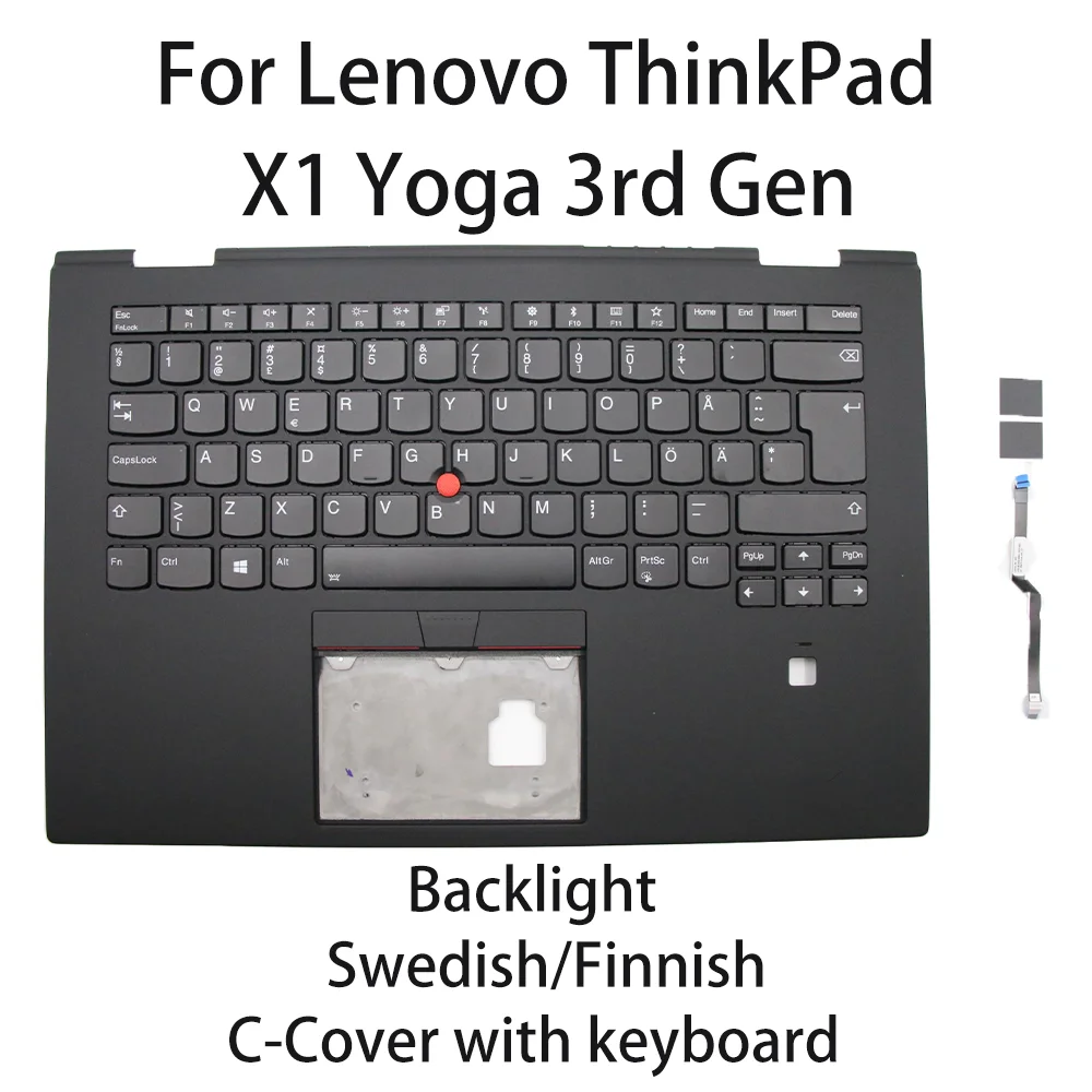 

Новый C-чехол для ноутбука Lenovo ThinkPad X1 Yoga 3-го поколения с клавиатурой, шведская/рыжийская подсветка 01LX809 01LX849 01LX889 01LX929