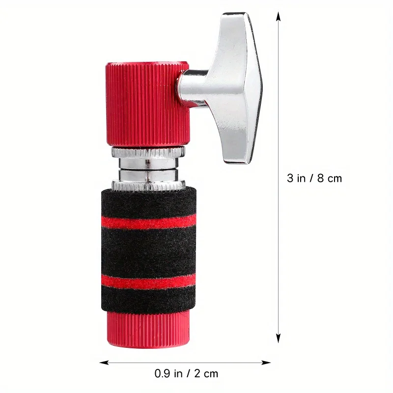 Drum Hi-Hat Clutch for Drum Sets - Jazz Drum Cymbal Separator Holder - Available in Red