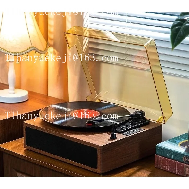 vinyl record player retro phonograph stereo integrated vinyl player