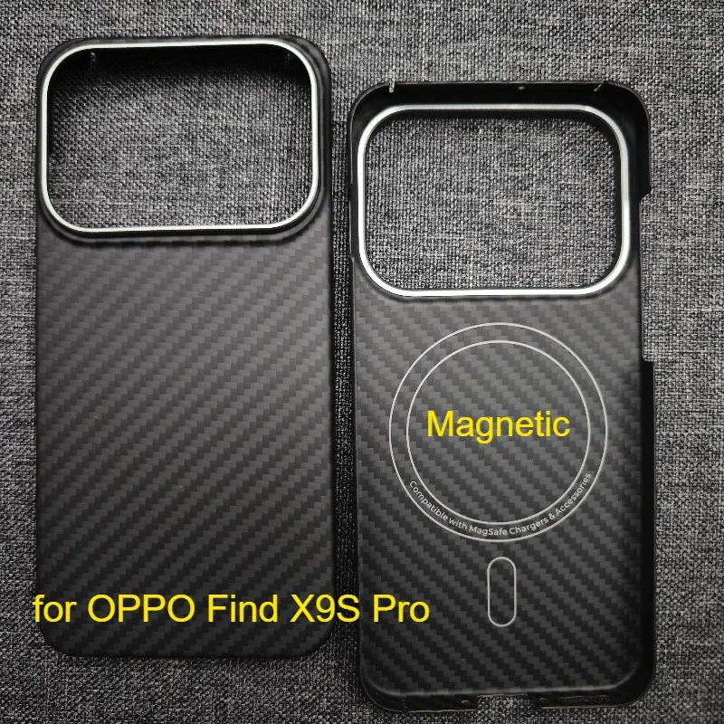 

For OPPO Find X9S Pro Magnetic Case Aramid Carbon Fiber Magnetic Mobile Phone Case Ultra thin Cover For Oppo X9S Pro Accessories