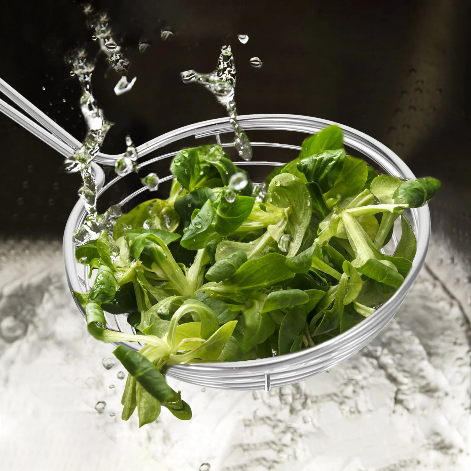 

8Pcs Stainless Steel Skimmer Ladle Wire Strainer Spoon Hot Pot Cooking Noodle Frying Fine Mesh Filter Kitchen Strainer