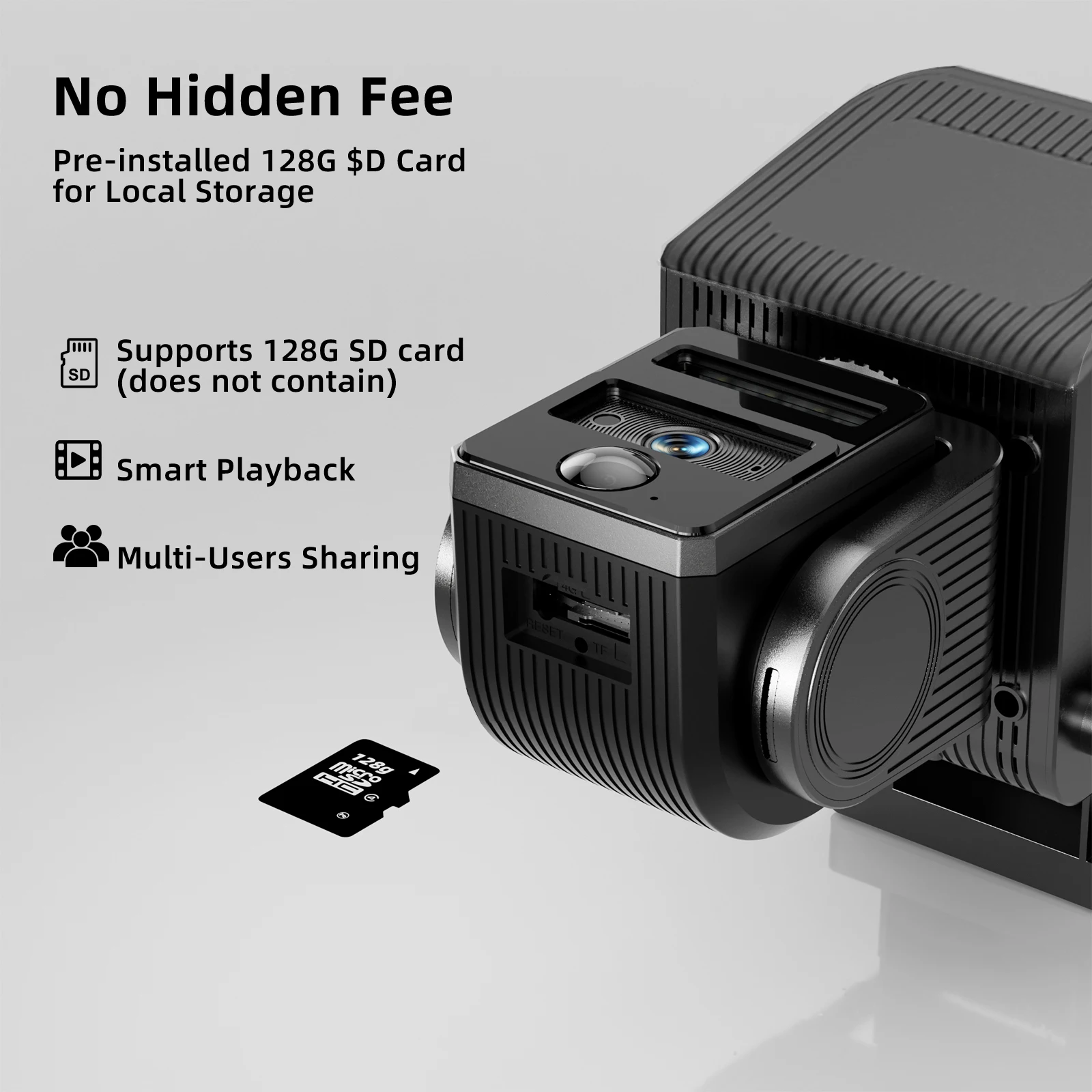 Уличная Wi-Fi солнечная камера с картой 64G, ночное видение, CCTV, обнаружение движения, автоматическое отслеживание, камеры наблюдения