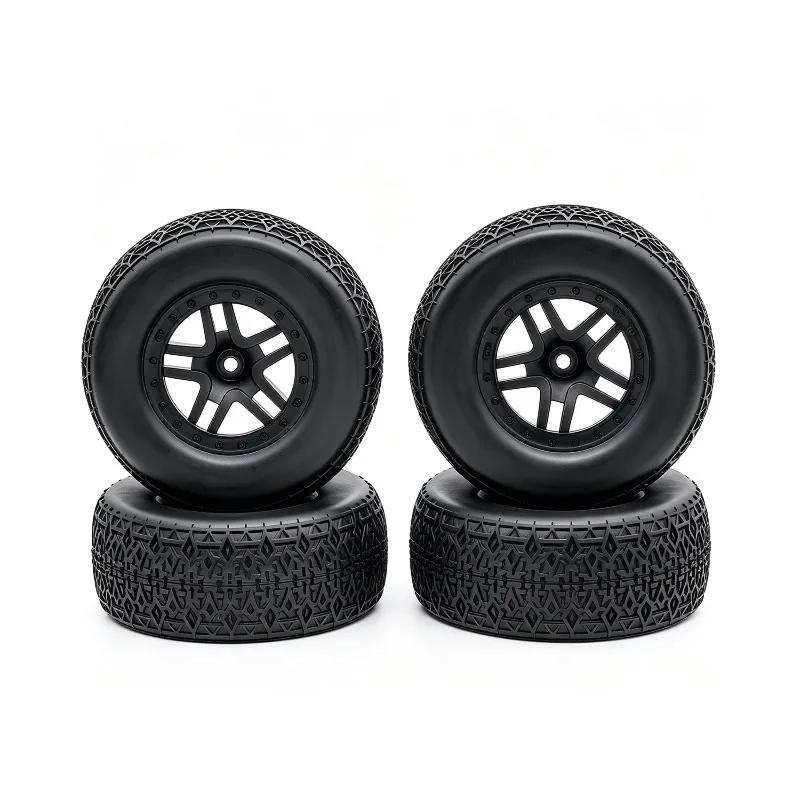 Universal 1/10 Scale RC Short Course Truck Tires Floatable Monster Truck Off-Road Tyres for Snow Beach Sand Digging