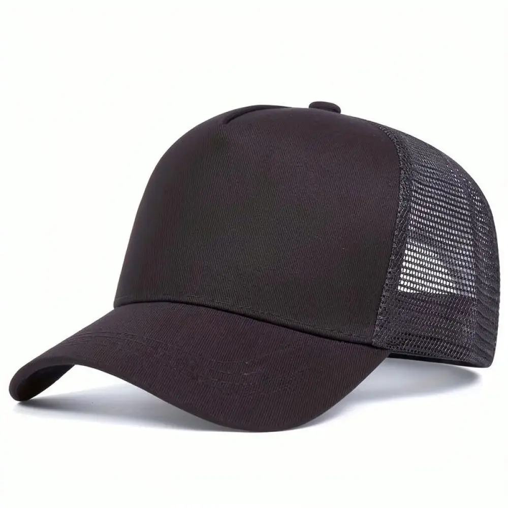 Flame Embroidery Baseball Cap Adjustable Mesh Breathable Sun Hat Unisex Summer Casual Sport Streetwear Fashion Accessory