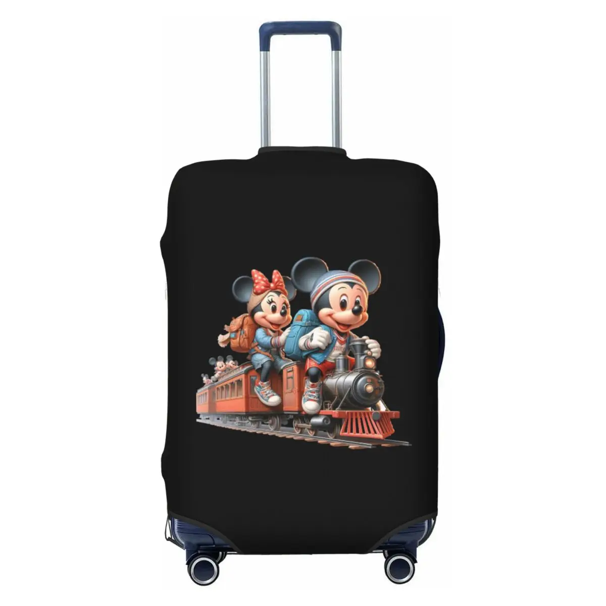 

Custom Mickey Mouse Anime Cartoon Luggage Cover Cute Suitcase Protector Covers Suit For 18-32 inch