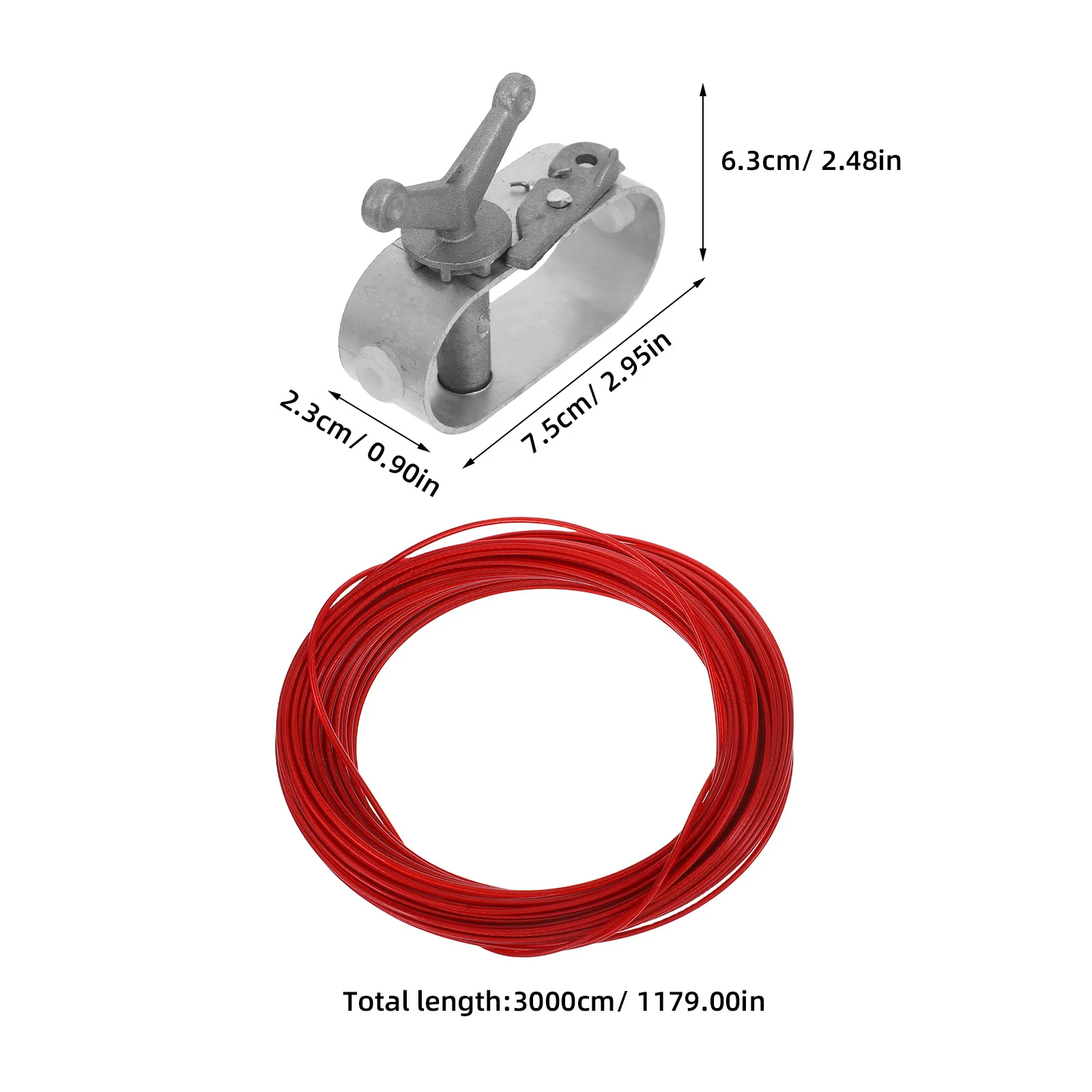 3 قطعة غطاء حوض السباحة من أسلاك الفولاذ كابل السقاطة ونش عدة حمام سباحة خارجي غطاء الشتاء السحابة كابل ونش السقاطة #5
