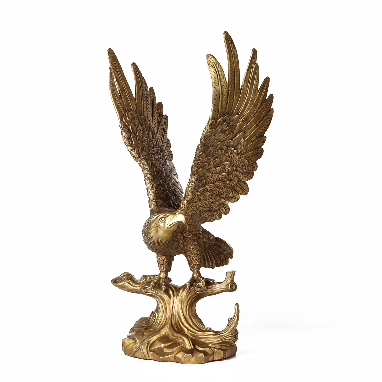 

58cm Bronze Eagle Statue Sculpture Flying Eagle Animal Bronze Home Decoration Large Ornament Christmas Birthday Gifts