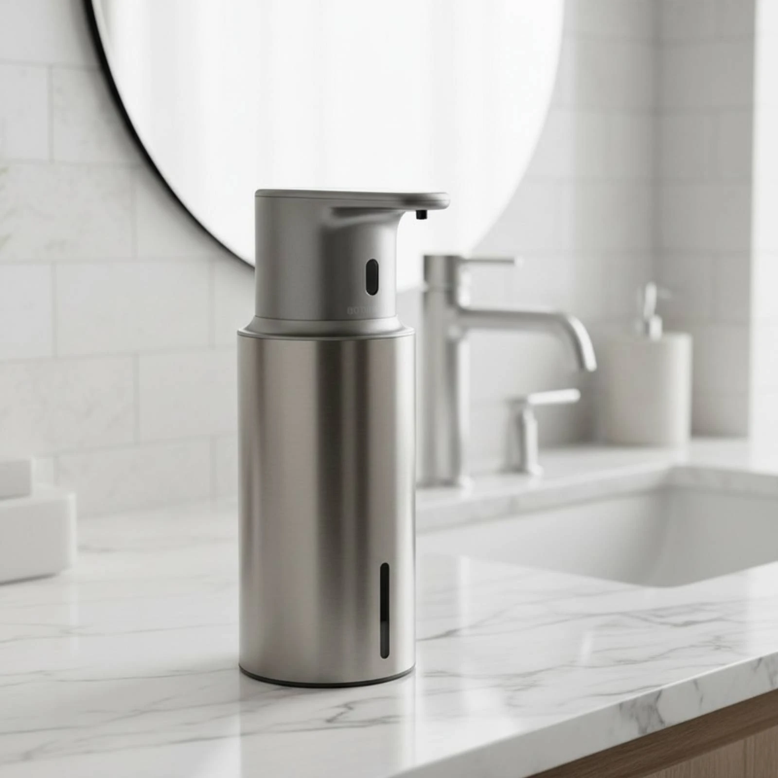 Automatic Soap Dispenser Rechargeable Touchless Soap Dispenser Cordless Water-Resistant for Bathroom, Kitchen view 2