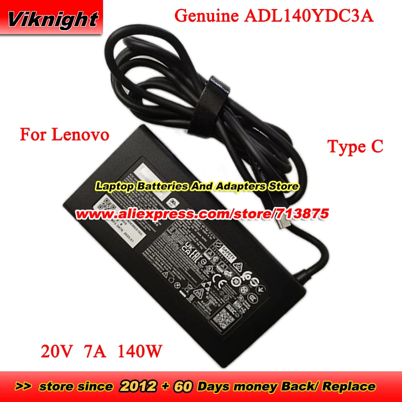 

Genuine 140W ADL140YDC3A AC Adapter 20V 7A Type C for Lenovo IDEA PRO 14IRH8 LEGION SLIM 7 ADL140YAC3A ADL140YLC3A ADL140YCC3A