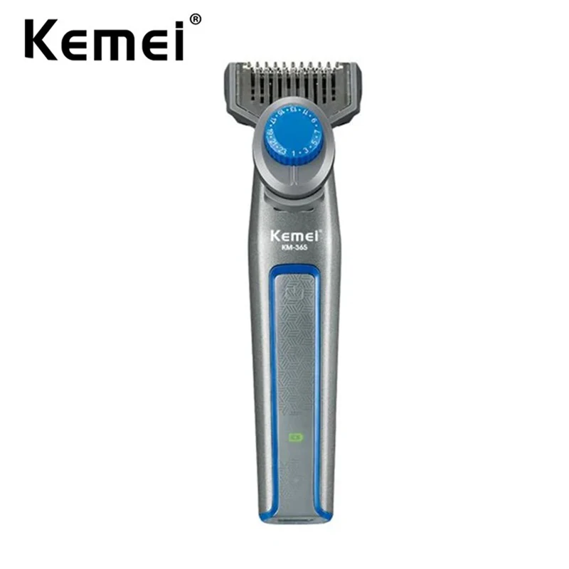 

Kemei One Blade Electric Beard Trimmer Shaver Rechargeable Razor Body Grooming Men Beard Hair Styling Tool with Precision Comb