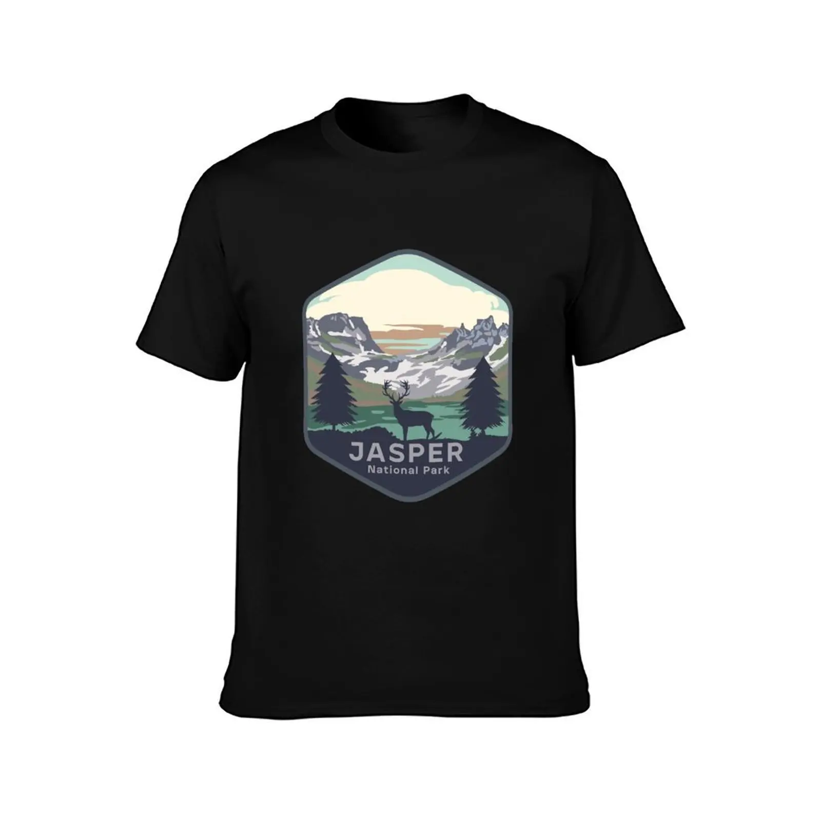 JASPER National Park T-Shirt Daily Work Short Sleeve Top T-Shirt