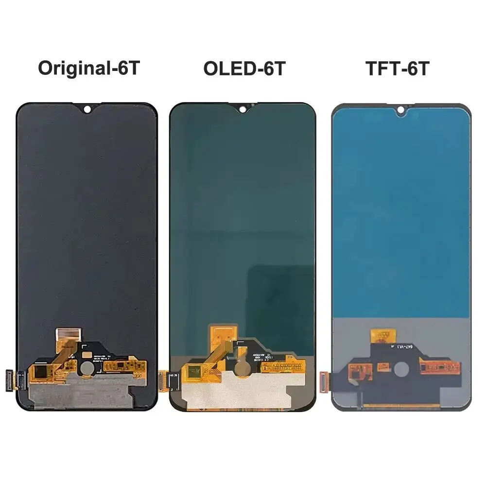 6.41 test AMOLED For OnePlus 6T LCD 1+6T Display Touch Screen Digitizer Assembly One Plus 6T A6010 A6013 Display Replacement