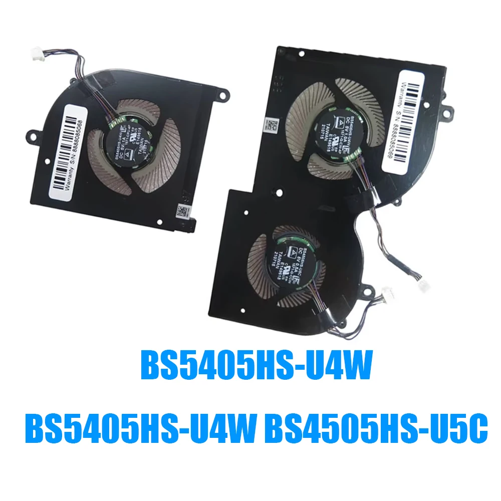 Laptop CPU GPU Cooling Fan BS5405HS-U4W BS4505HS-U5C DC5V 1.0A 0.5A 4PIN 4Lines