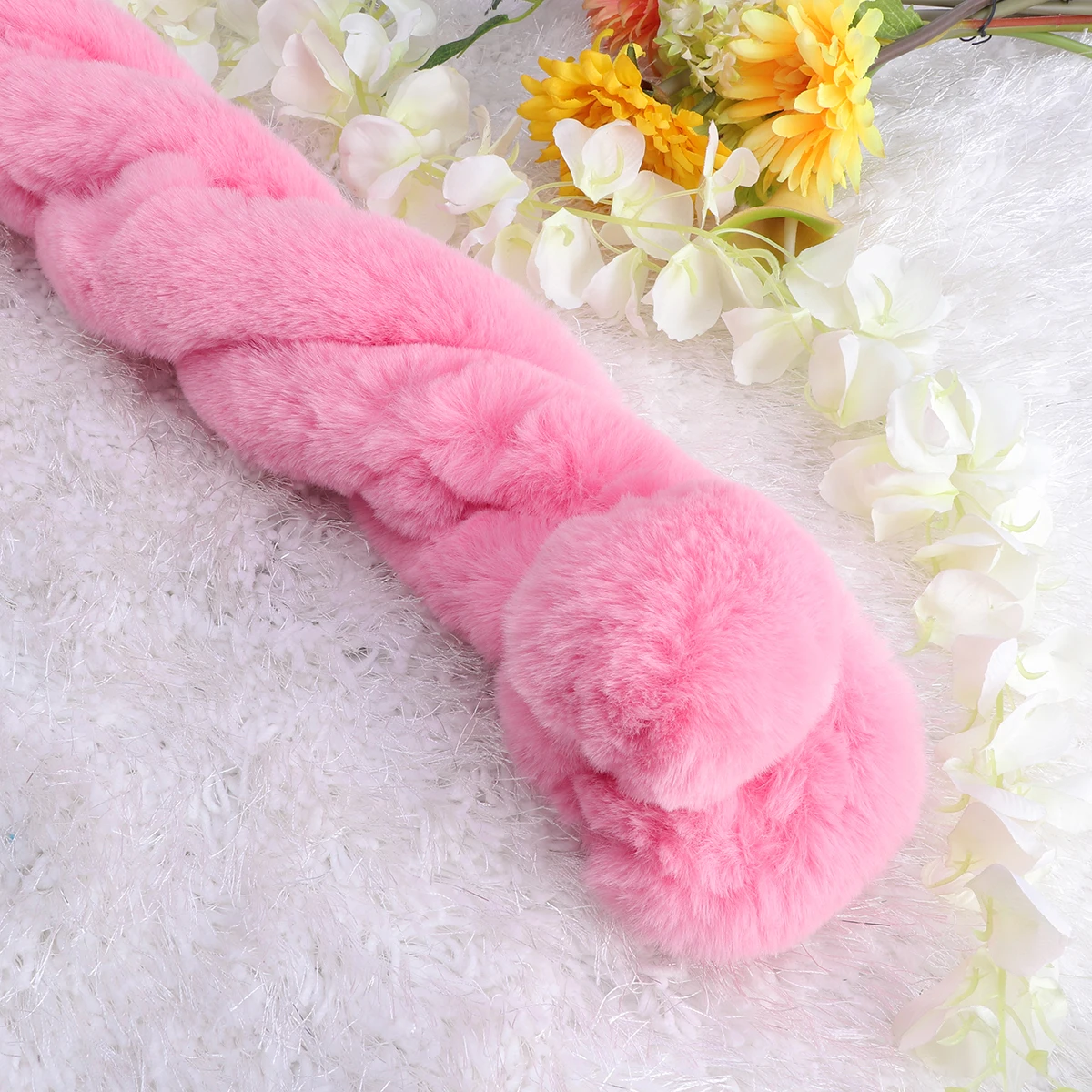 

Imitation Rabbit Scarf Winter Scarves for Women Faux Ladies Collar Neck Women's